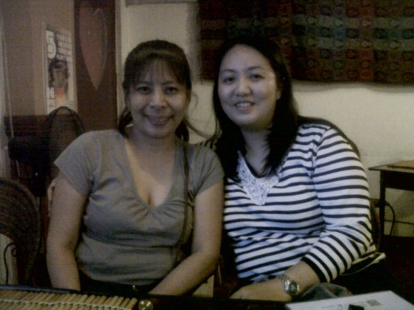 with my equally coffeeholic cousin